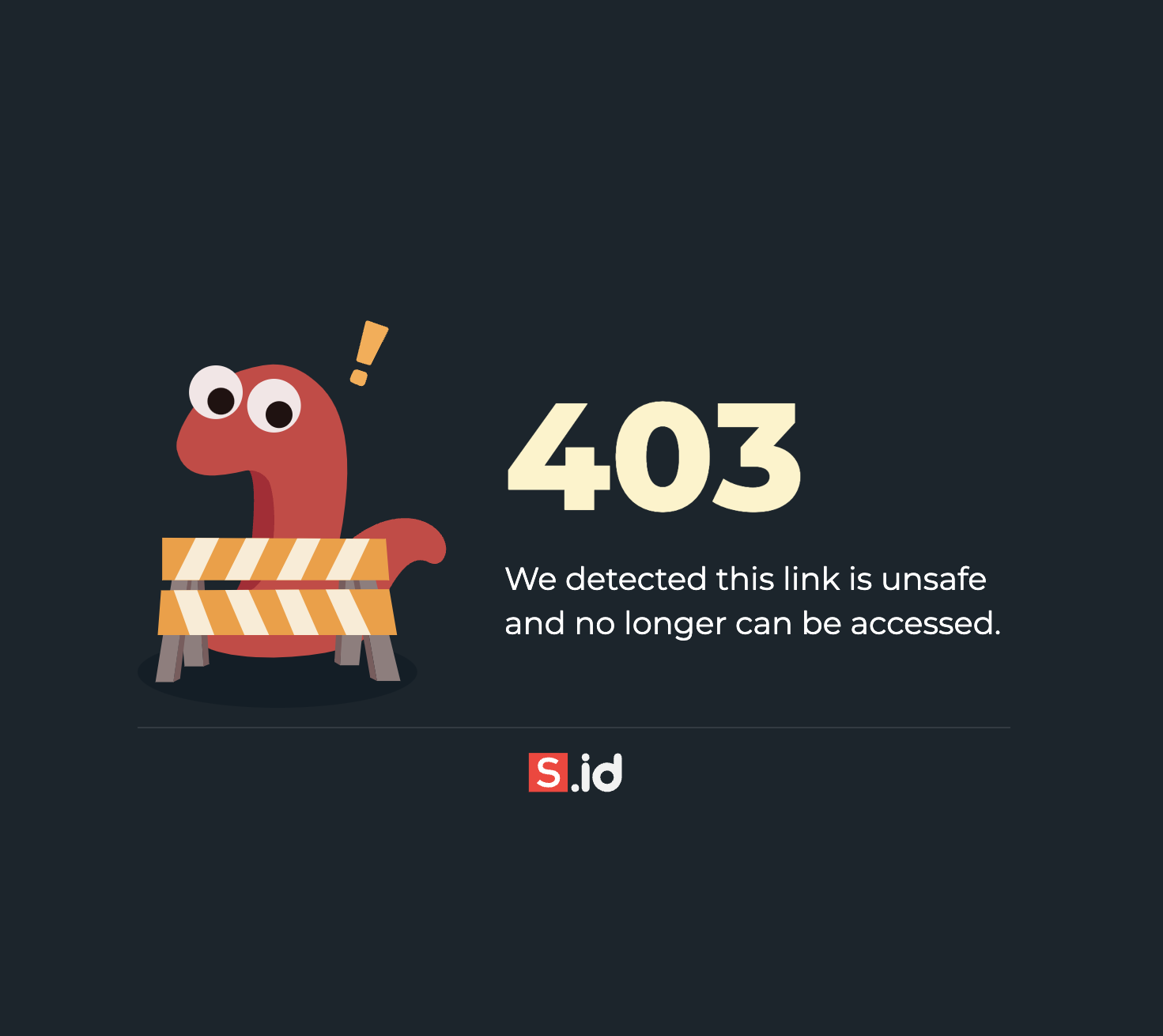 Does forbidden link can be restore? Help Center S.id The Shortest